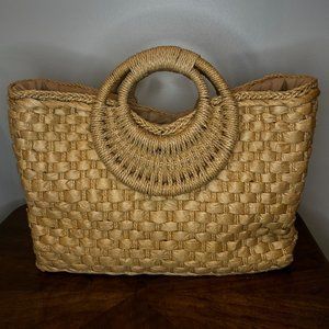 Wicker Woven Purse -- Unknown Brand